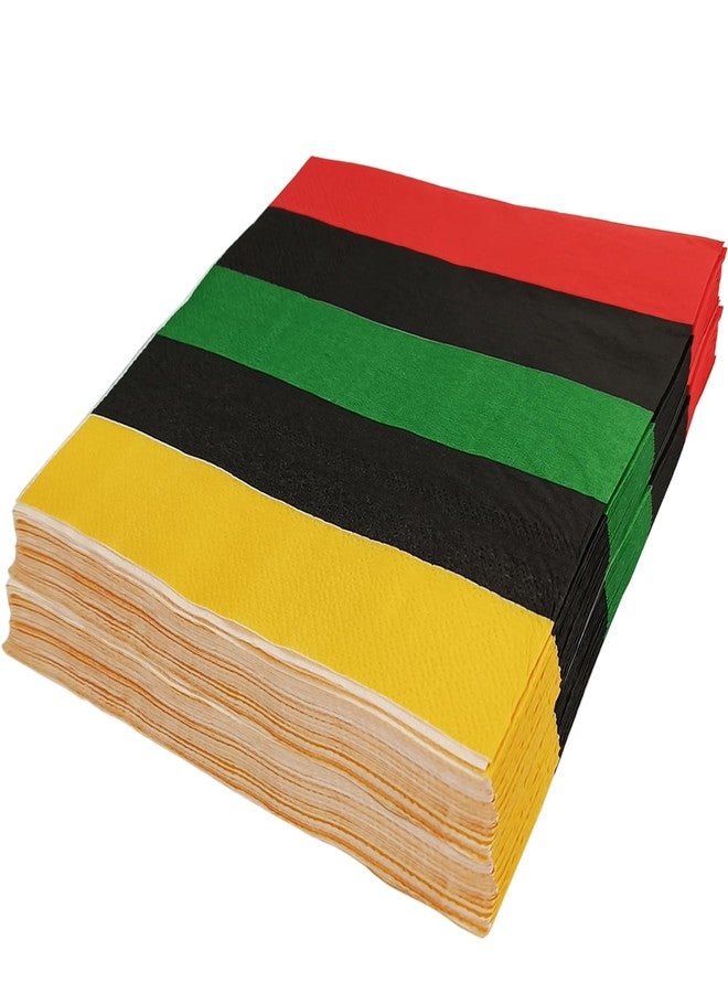 EaciTown 40 Pcs Juneteenth Party Napkins Black History Month Paper Tissues African Birthday Party Napkins 1865 Freedom Day Decor - Image 1